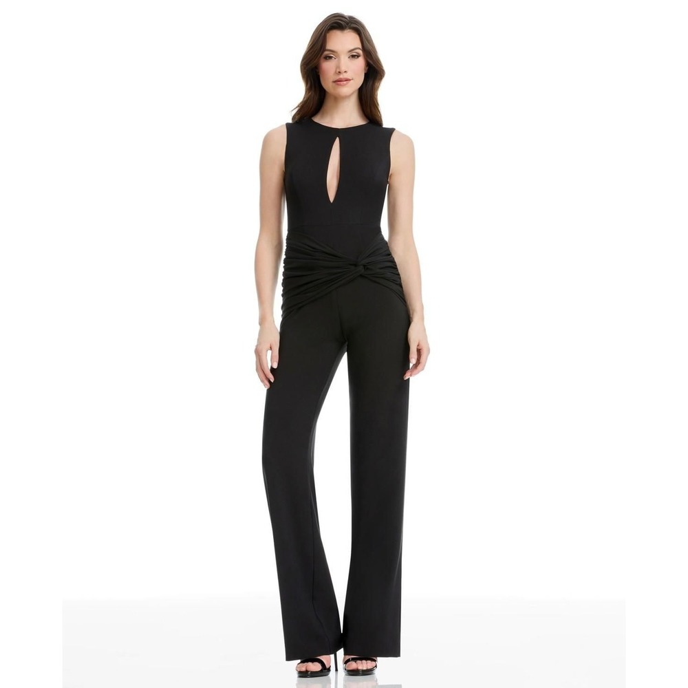 Dress the Population Black Kaitlin Jumpsuit - Size Large (W1)
